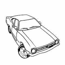Top 25 Free Printable Muscle Car Coloring Pages Online