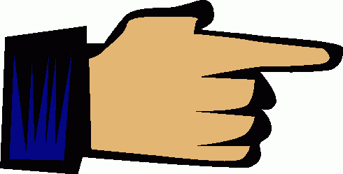 Finger Pointing Down Clipart