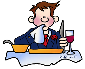 Table manners clip art