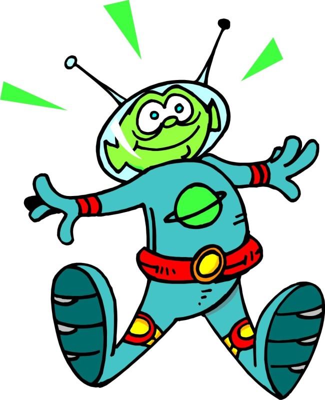 Alien clipart 3 alien and spaceship clipart image #14700