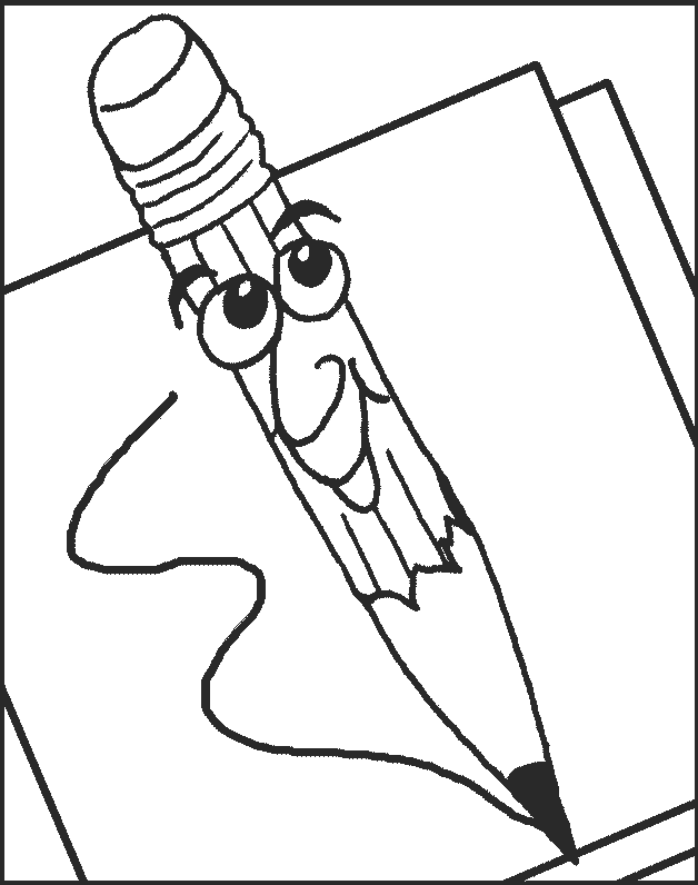 Pencil Coloring Pages - Free Clipart Images