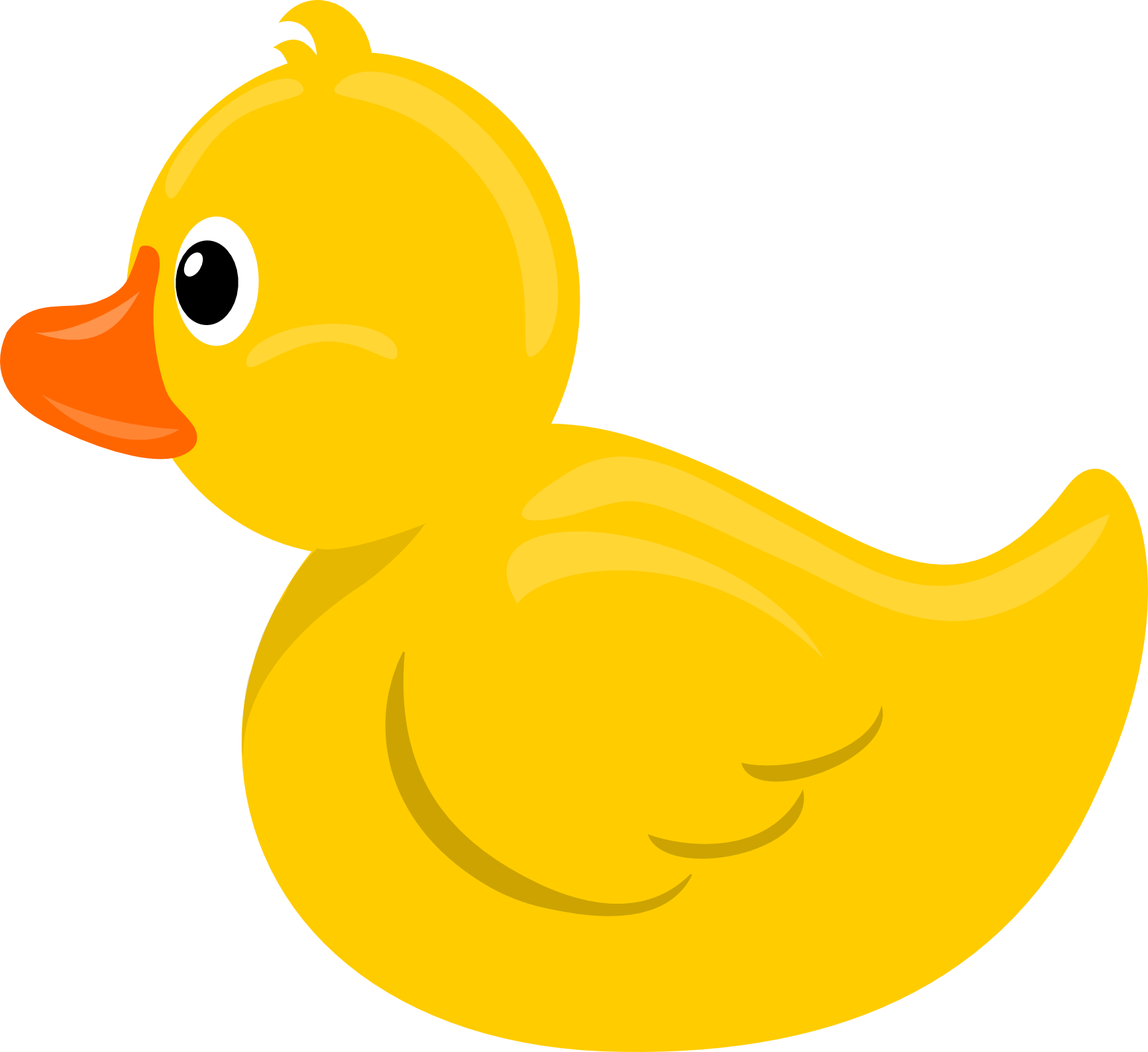 Angry rubber duck clipart