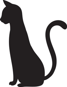 Clipart cat silhouette