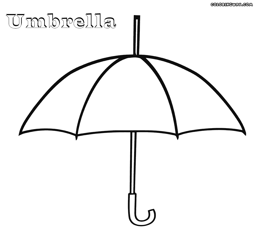 Umbrella coloring pages | Coloring pages to download and print