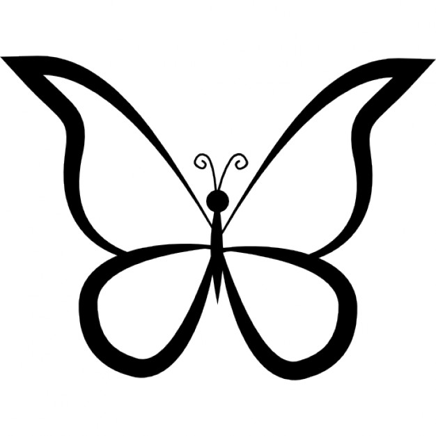Butterfly Outline | Free Download Clip Art | Free Clip Art | on ...