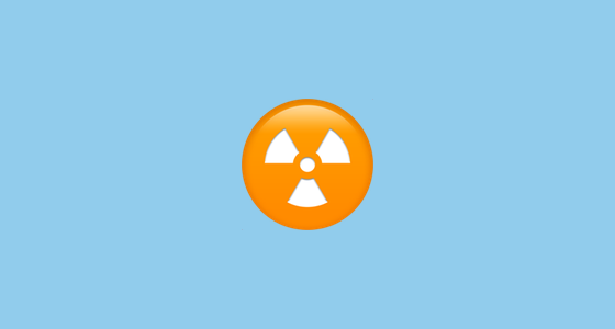 â?¢   Radioactive Sign Emoji