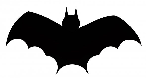 Black bat clipart