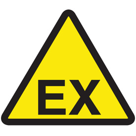 Warning Symbol Labels - Explosive Atmosphere Hazard | Seton Canada