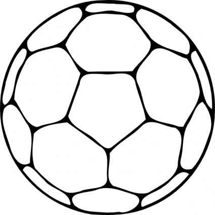 Image of Football Outline Clipart #10092, Soccer Ball Outline Clip ...