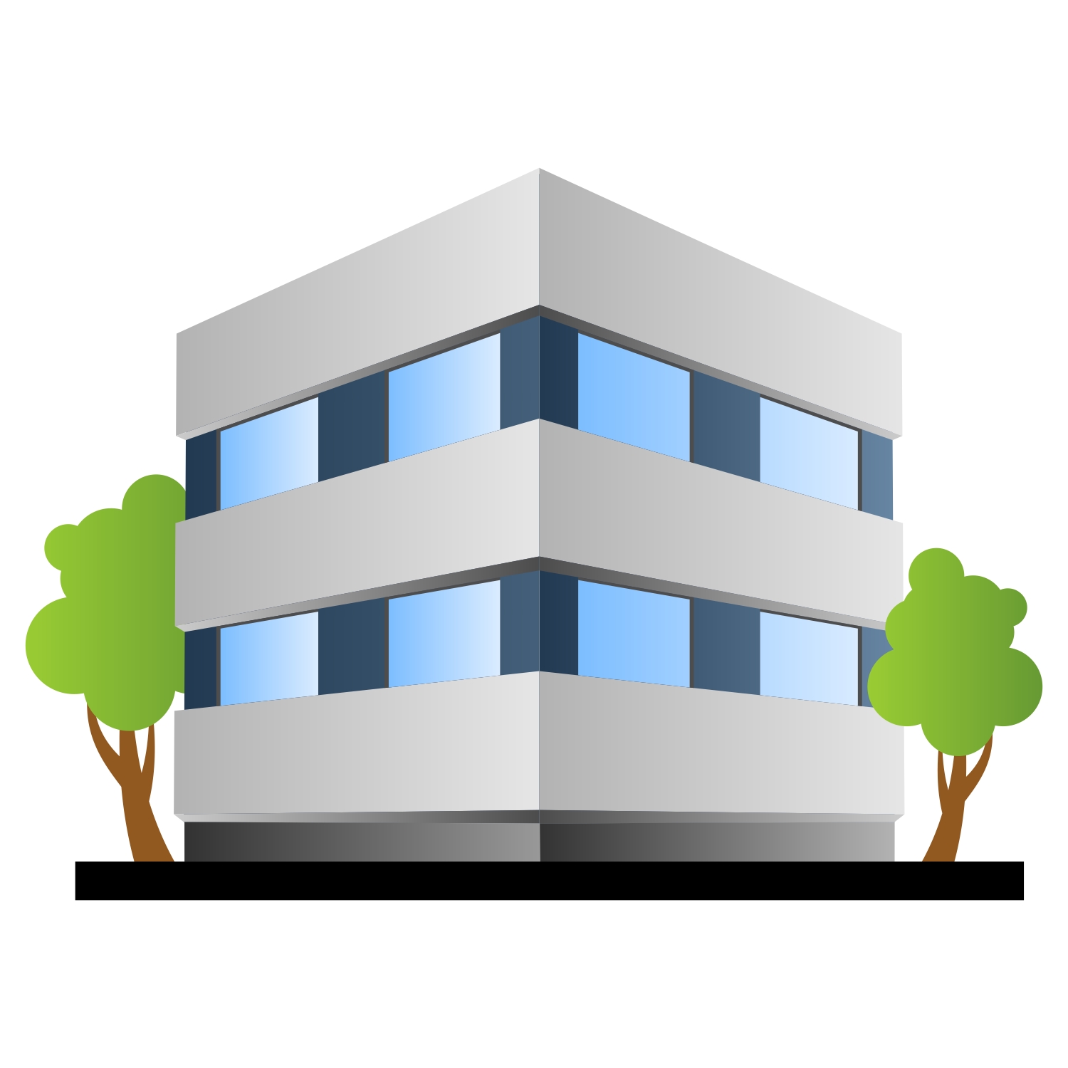 Office Building Clip Art - Tumundografico