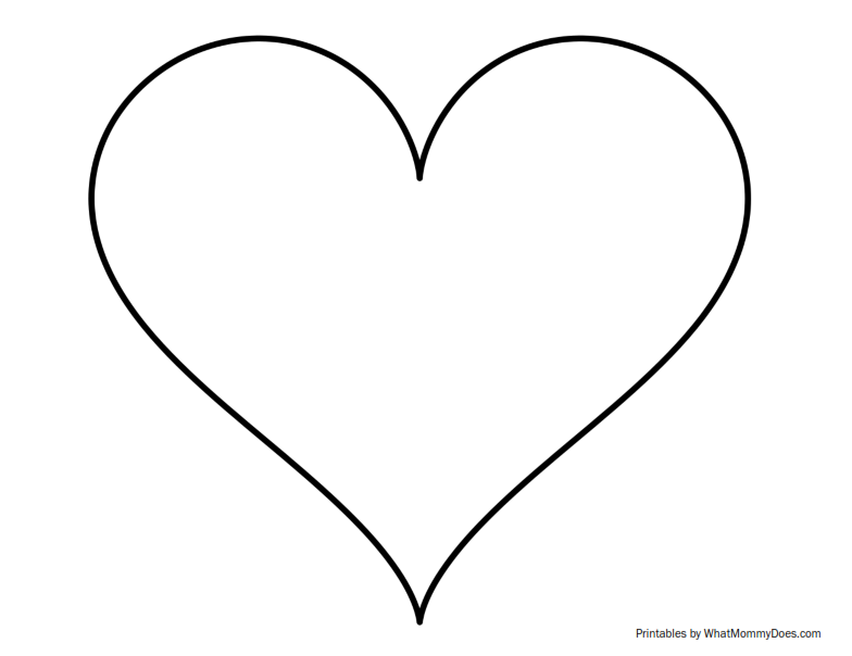 clip art heart template - photo #32