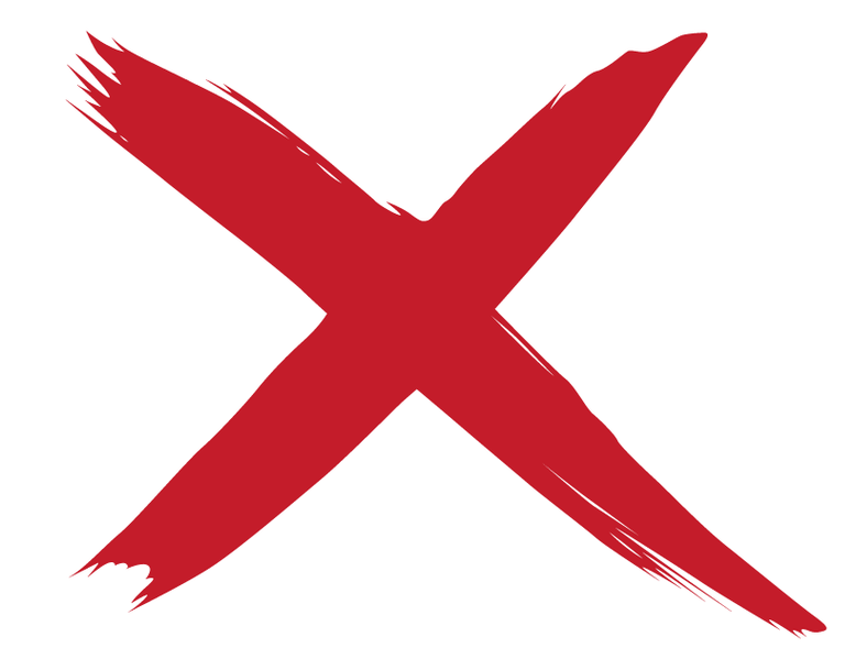 Wrong Cross Sign Clipart - Free to use Clip Art Resource