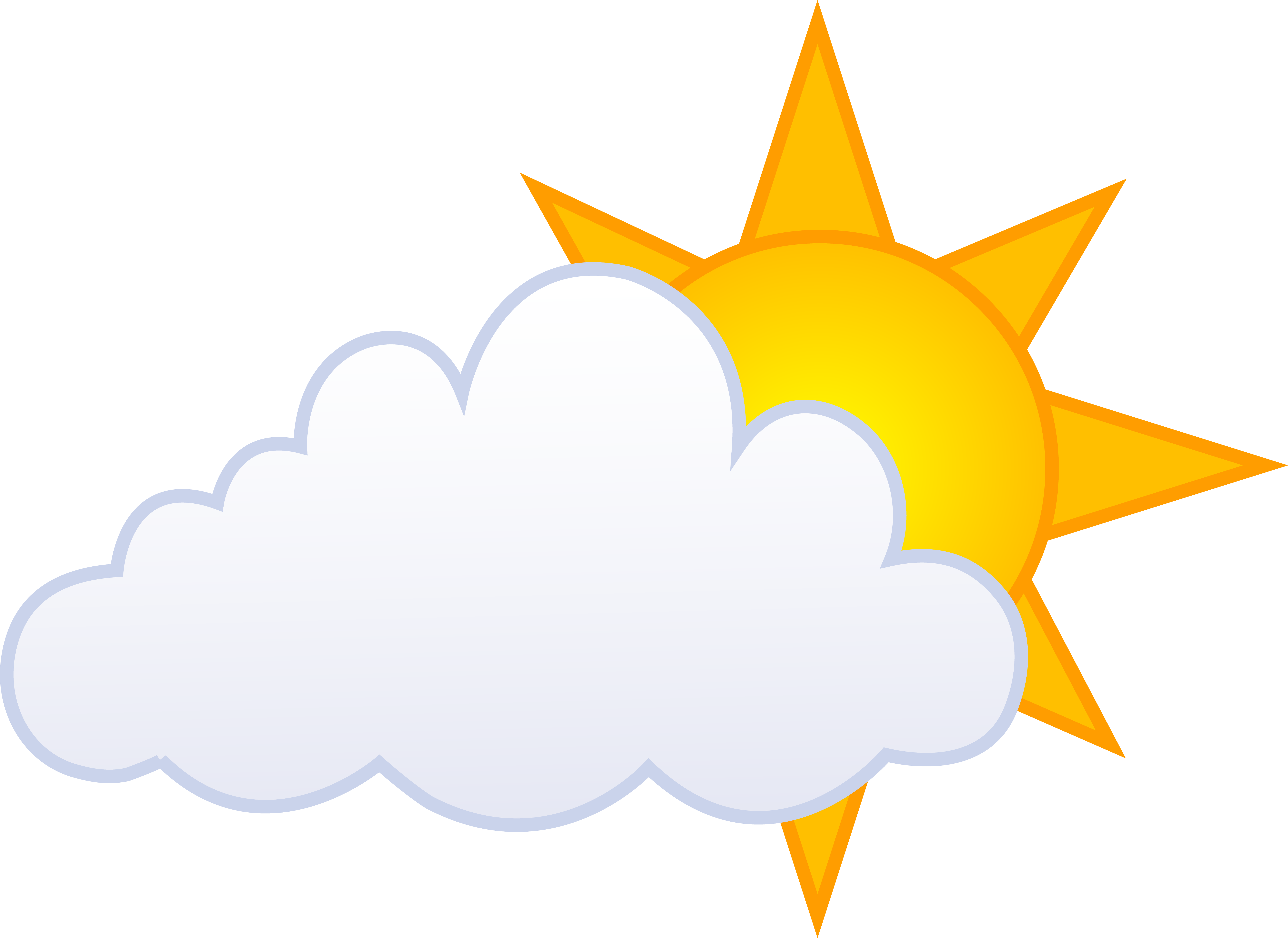 Cloudy weather clipart