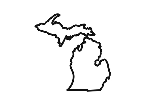 Best Photos of Michigan Mitten Outline - Michigan Outline ...