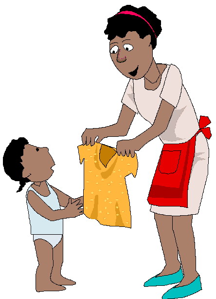 Getting Dressed Clipart