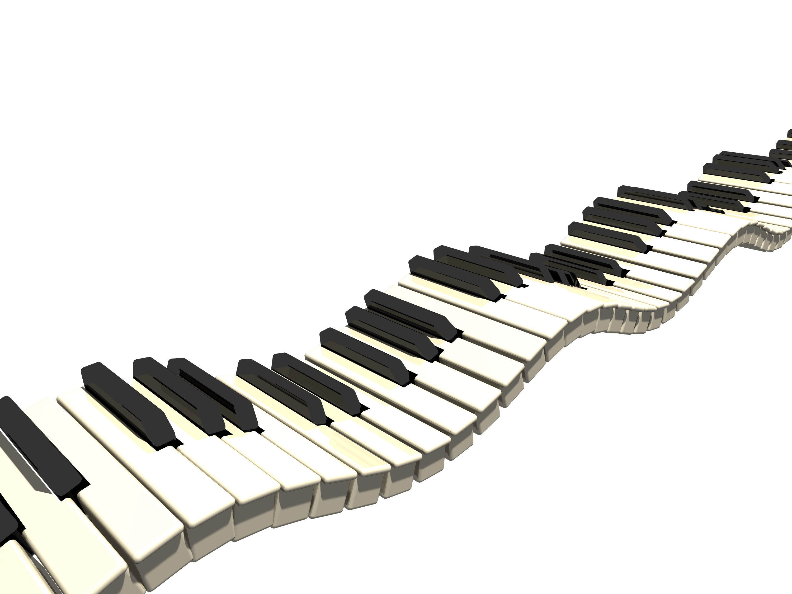 Piano ten key keyboard clipart
