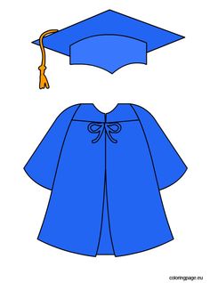 Graduation gown clipart