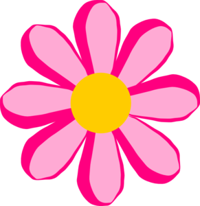 Pink Flower 2 clip art - vector clip art online, royalty free ...