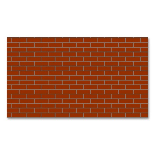 perfect brick wall business card template from Zazzle.
