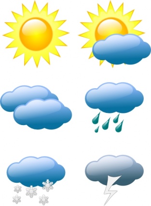 Cloud Symbol For Sun Cartoon Symbols Free Lightning Weather Cloudy ...