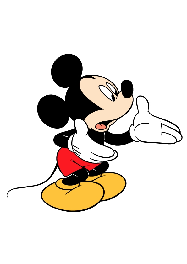 Mickey Mouse Clipart Vector 3 | Tuts King
