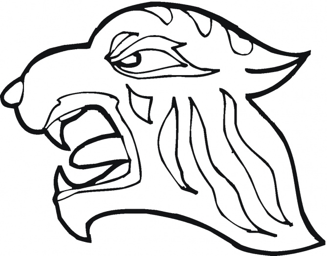 Tiger Head 2 coloring page | Super Coloring