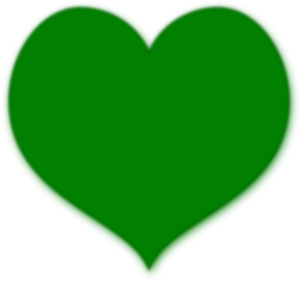 Green Heart clip art - vector clip art online, royalty free ...