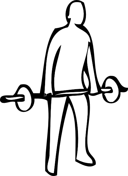 Weight Lifting clip art Free Vector
