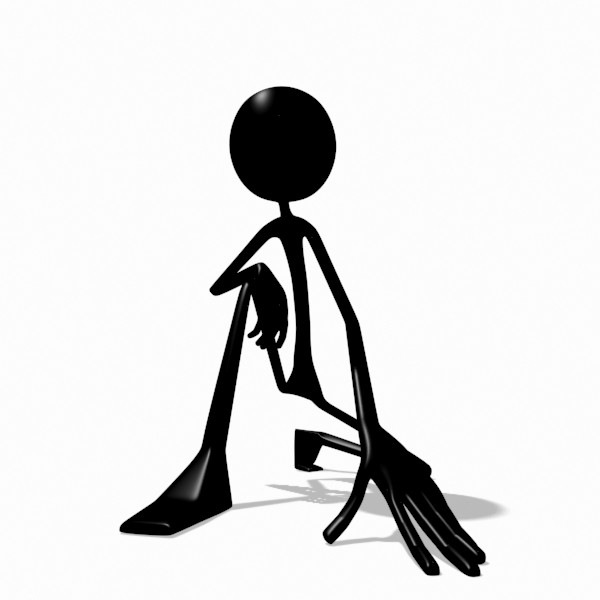 3d stick figure drawing
