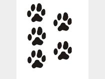 $1.00 Reserve Paw Prints Decals - sella Online Auctions ...