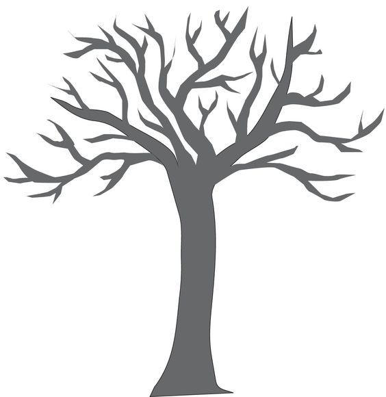 tree trunk coloring page