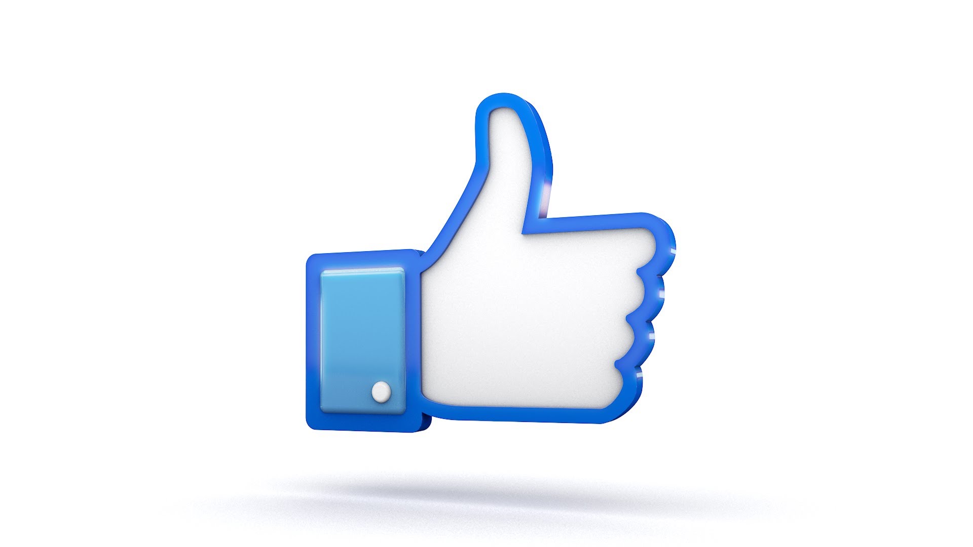 Facebook 3D Thumbs Up Like Icon - YouTube