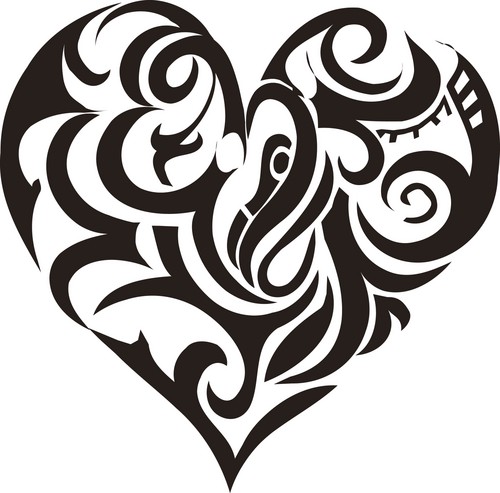 Cool Sketch Tribal Tattoos Specially Heart Tribal Tattoo Designs ...