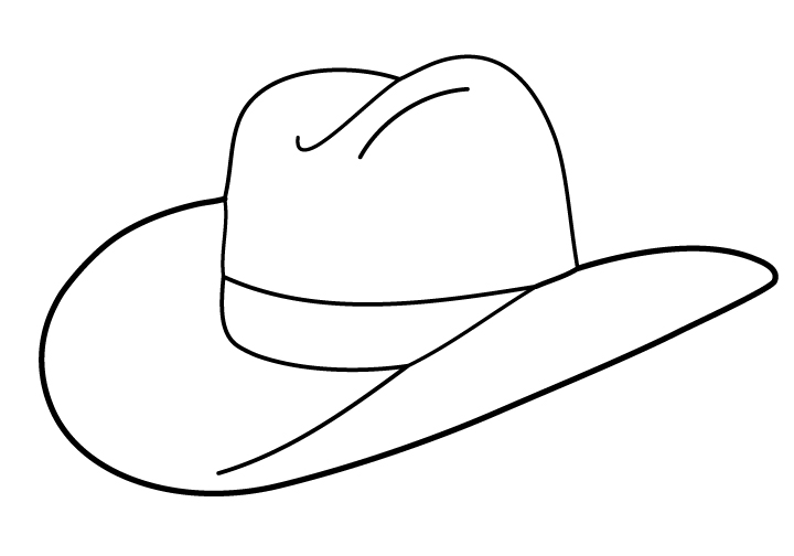 Cow boy hat silhouette vector clipart download cowboy hat vector ...
