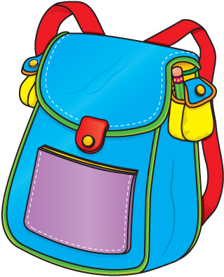 Pink backpack clip art pink backpack vector image image - Clipartix