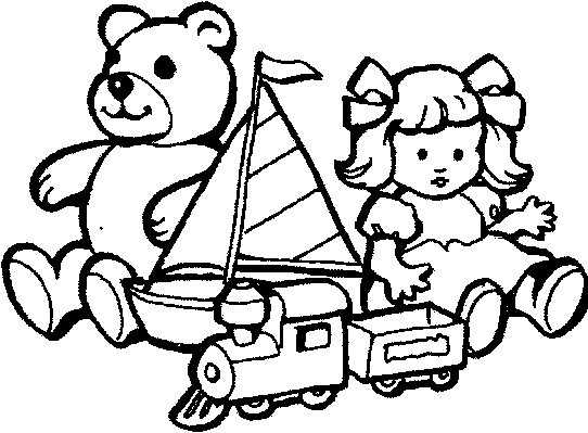 Toy Store Black And White Clipart
