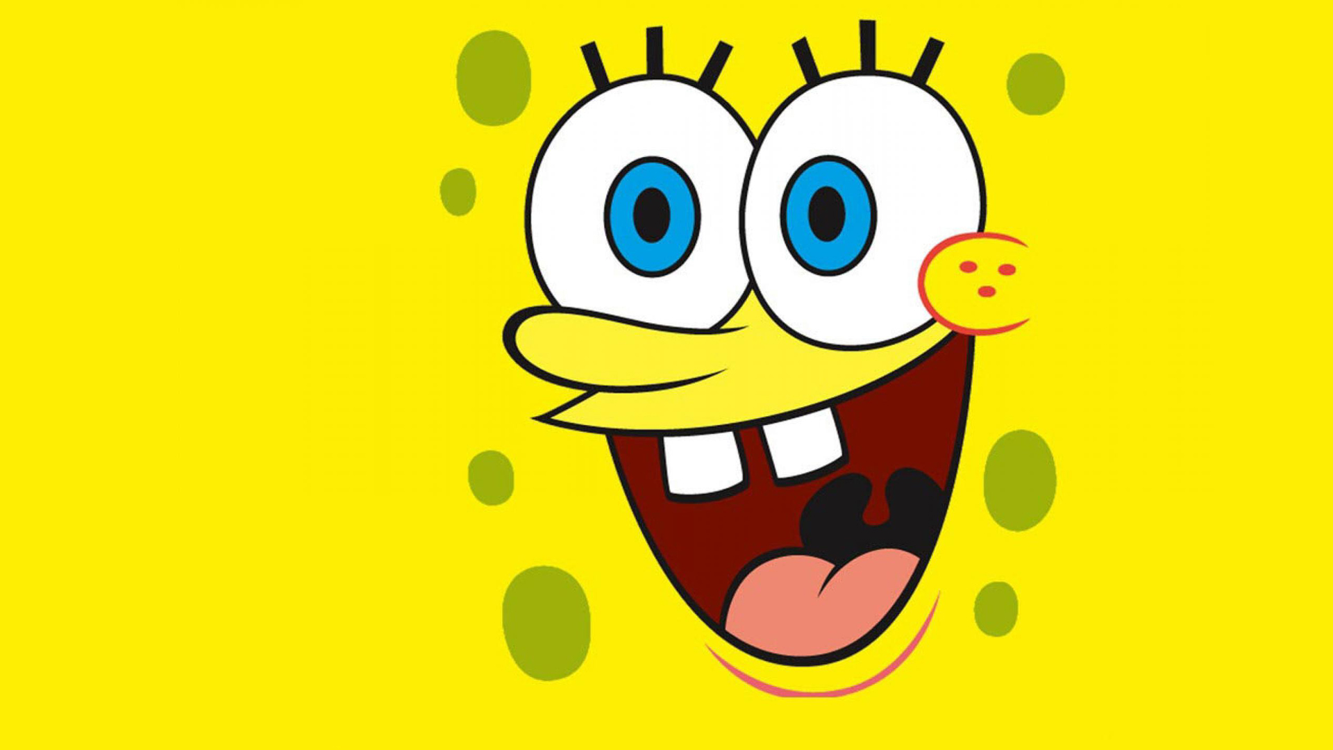 Spongebob Happy Face HD Wallpaper