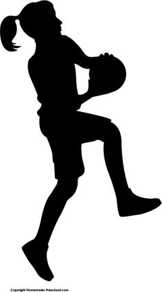 Basketball clipart silhouette