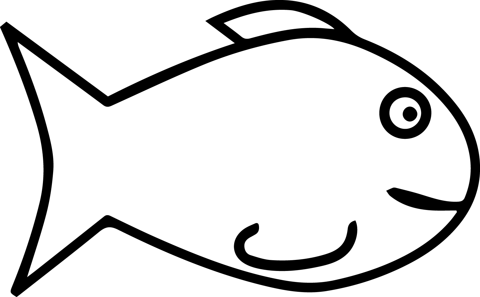 fish clipart to color - photo #11