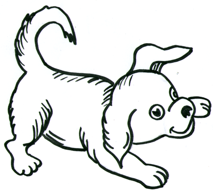 Simple Line Drawing Of A Dog | Free Download Clip Art | Free Clip ...