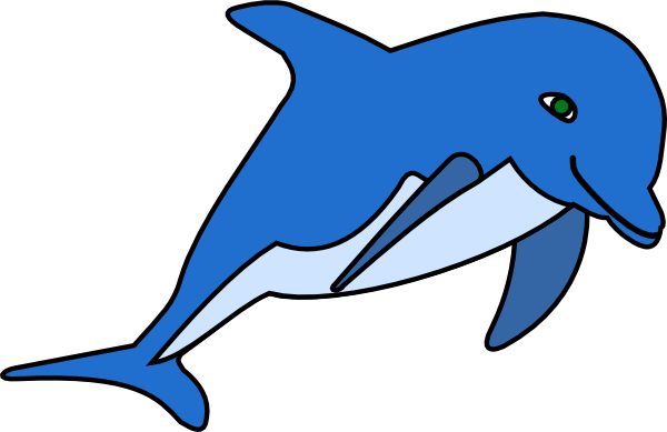 Jumping Dolphin Outline - Free Clipart Images