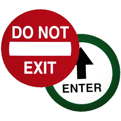 CE-713 Do Not Exit / Enter Decal | Curran Engineering Company, Inc.