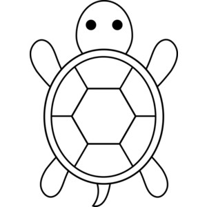 Turtle Clip Art Black and White – Clipart Free Download