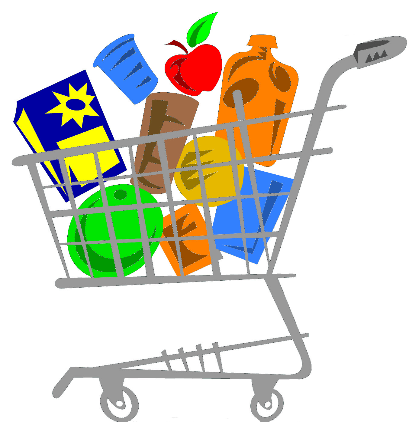 Grocery Cart | Free Download Clip Art | Free Clip Art | on Clipart ...