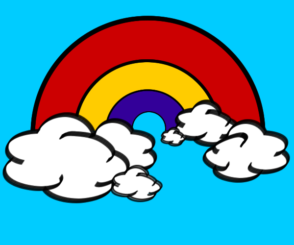 Rainbow Cloud Vector by kyzmonkey on DeviantArt