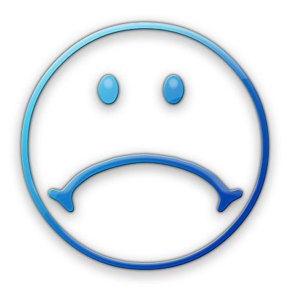 Sad Face Icon Style 1 #017890 Â» Icons Etc