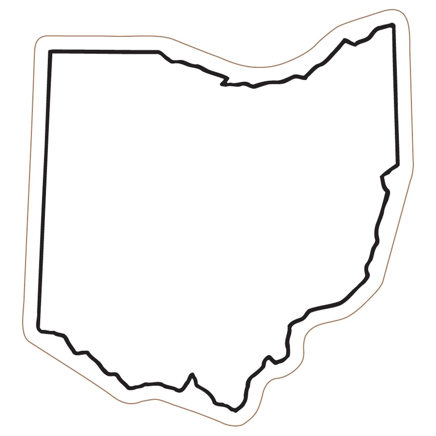 State of ohio outline clip art
