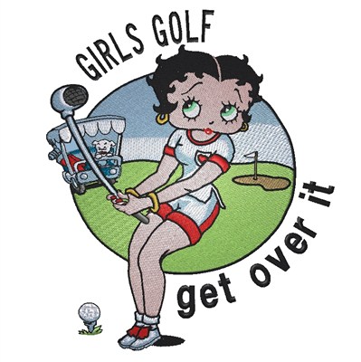 Women(King Graphics) Embroidery Design: Betty Boop Golf from King ...