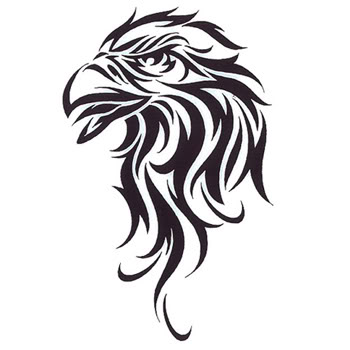 Tribal Eagle Head Tattoo - ClipArt Best