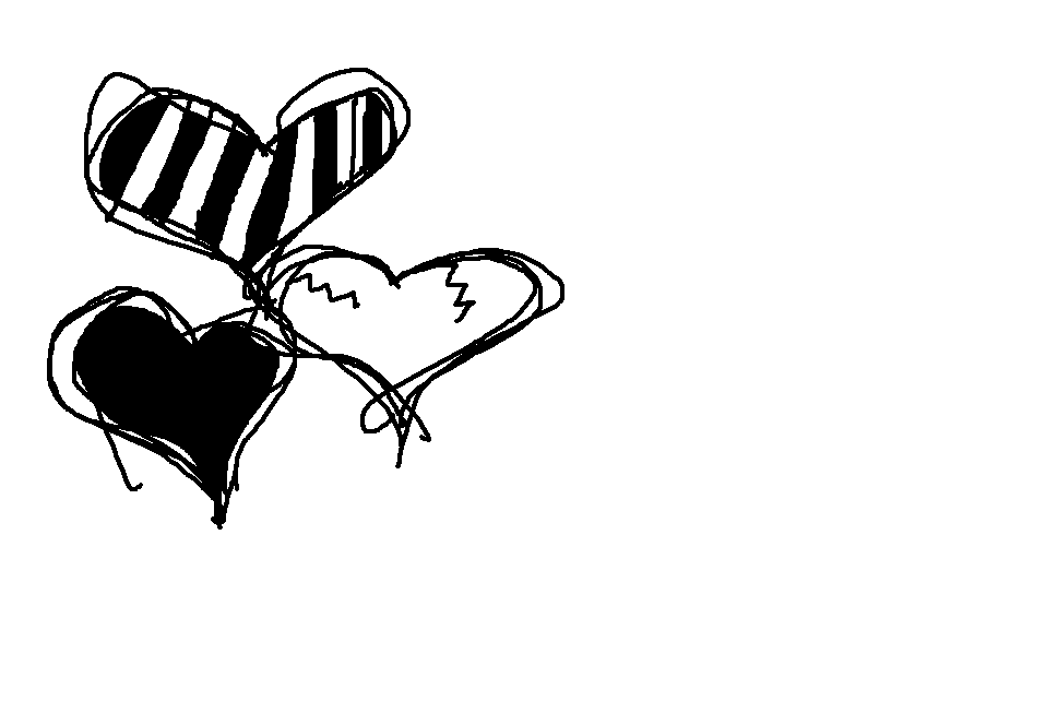 428 views Black And White Heart Backgrounds